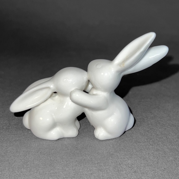 Pier 1 White Hugging Snuggle Bunnies - Picture 10 of 12